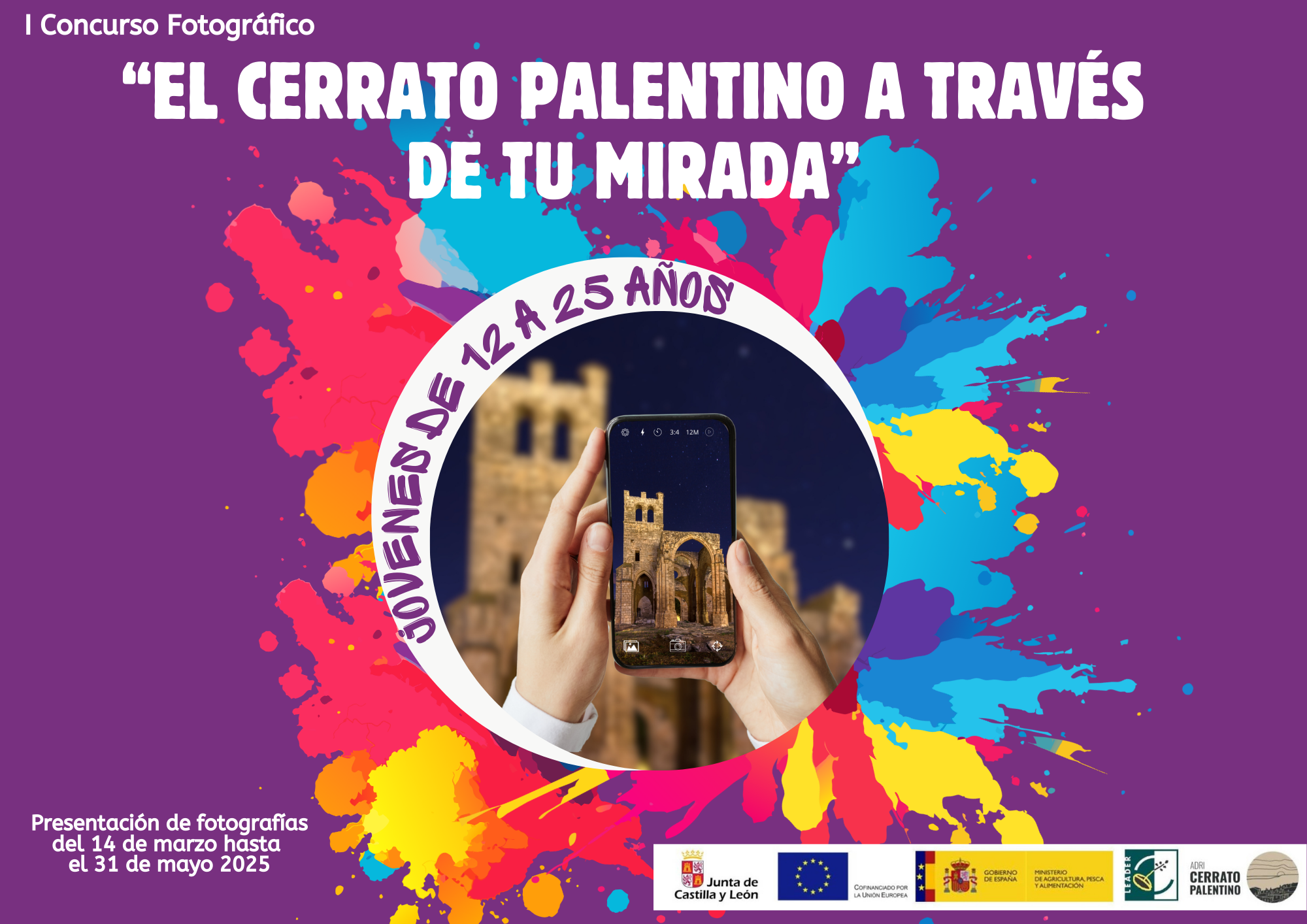 Cartel del I Concurso Fotográfico para Jóvenes del Cerrato Palentino